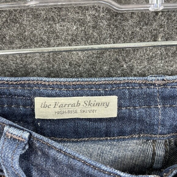 Adriano Goldschmied Womens sz 28 Jeans Dark Wash Farrah High Rise Skinny READ - Picture 3 of 10
